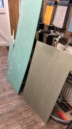 Restanten groene badkamer platen, Doe-het-zelf en Verbouw, Platen en Panelen, Ophalen, Zo goed als nieuw