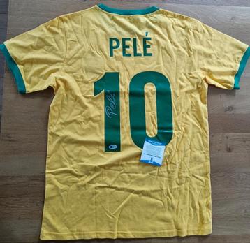 Gesigneerd shirt door Pelé! Met Beckett Coa