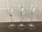 3x mooi gegraveerd borrelglaasje, Ophalen of Verzenden, Zo goed als nieuw, Borrel- of Shotglas