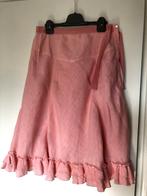 SUMMUM WOMANSWEAR roze linnen rok  34et volants, Summum Woman, Ophalen of Verzenden, Zo goed als nieuw, Knielengte
