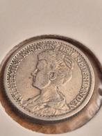 Zilveren 25 cent Wilhelmina 1912 - Mooie munt!, Verzenden, Zilver, 25 cent, Koningin Wilhelmina