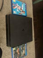 Ps4 met 2 games, Spelcomputers en Games, Spelcomputers | Sony PlayStation 4, Ophalen, Zo goed als nieuw, Met 1 controller, Slim