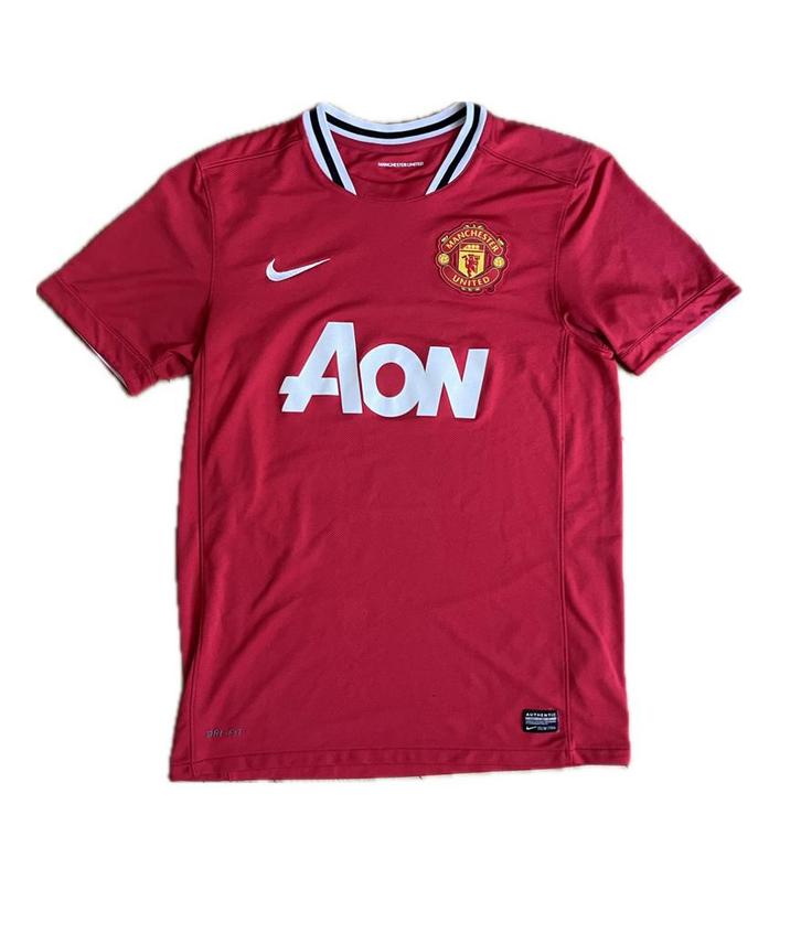 Manchester United thuisshirt - 2011/12 - 9/10 (M), Sport en Fitness, Voetbal, Zo goed als nieuw, Shirt, Ophalen of Verzenden