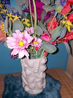 Schelpenvaas - 25cm hoog, 15cm diameter, Overige kleuren, Ophalen of Verzenden, Minder dan 50 cm, Glas