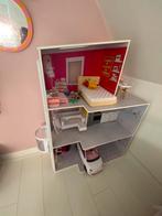 Rainbow High Huis - houten poppen-/ barbiehuis met dakterras, Kinderen en Baby's, Speelgoed | Poppenhuizen, Ophalen, Zo goed als nieuw