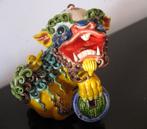 Mooi gemaakte tempelleeuw Koji pottery gesigneerd door maker, Ophalen of Verzenden