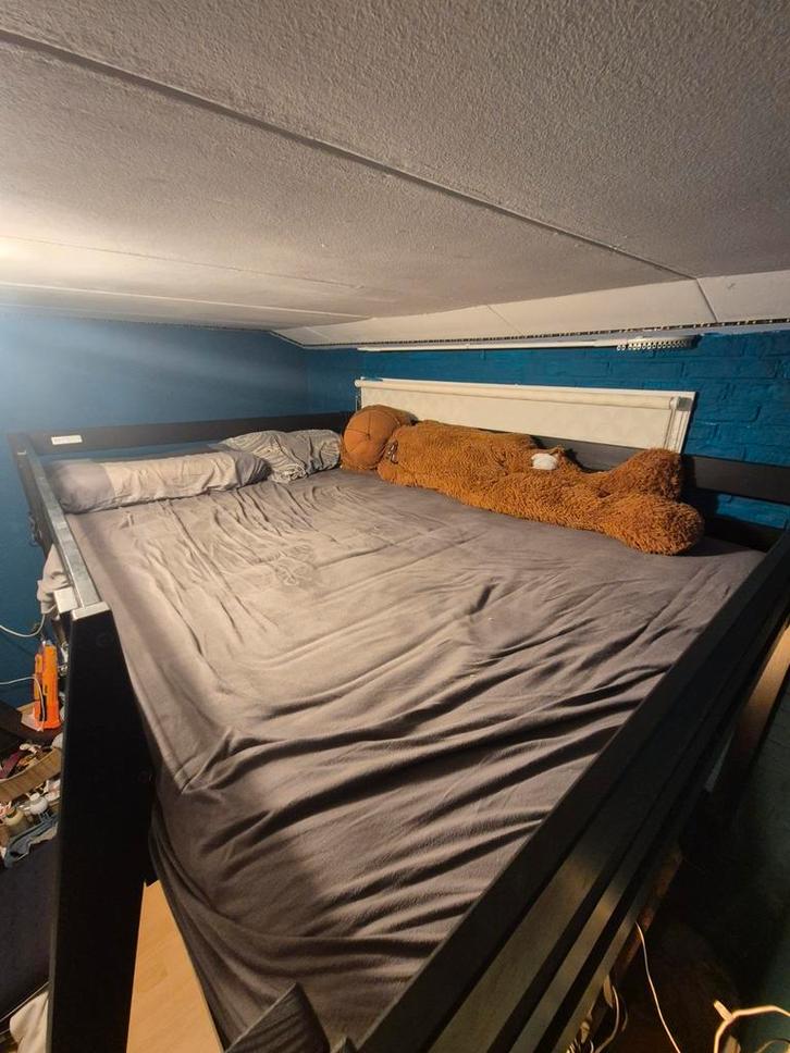 Hoogslaper 140x200 - Zo Goed Als Nieuw!, Huis en Inrichting, Slaapkamer | Stapelbedden en Hoogslapers, Zo goed als nieuw, Hoogslaper