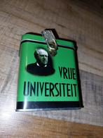 Vintage collectebusje van de Vrije universiteit, Verzamelen, Blikken, Ophalen of Verzenden, Zo goed als nieuw, Overige, Overige merken