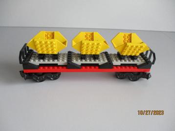 9v LEGO ROOD/ZWART 4565 Goederenwagon in perfecte staat!! beschikbaar voor biedingen