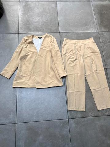 PRIMARK BOTERGEEL BOTER GEEL BEIGE PAK BROEK BLAZER MAAT 46 beschikbaar voor biedingen