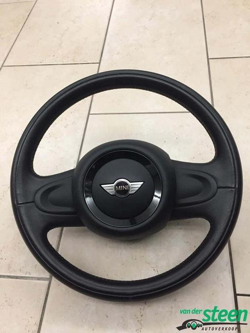 Mini Stuurwiel met Stiksels 6063089 met Airbag en Claxonknop, Auto-onderdelen, Besturing, Mini, Gebruikt, Ophalen of Verzenden