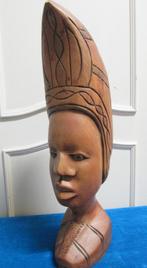 Afrikaans Tribal houten hoofd van IYOLA BENIN, Antiek en Kunst, Ophalen