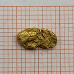 Goud Nugget uit Zwitserland Disentis Rhine river 10*5 mm, Ophalen of Verzenden, Goud