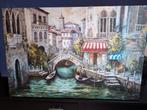 Schilderij " Venetië" print op canvas 120x80 cm, Antiek en Kunst, Ophalen of Verzenden