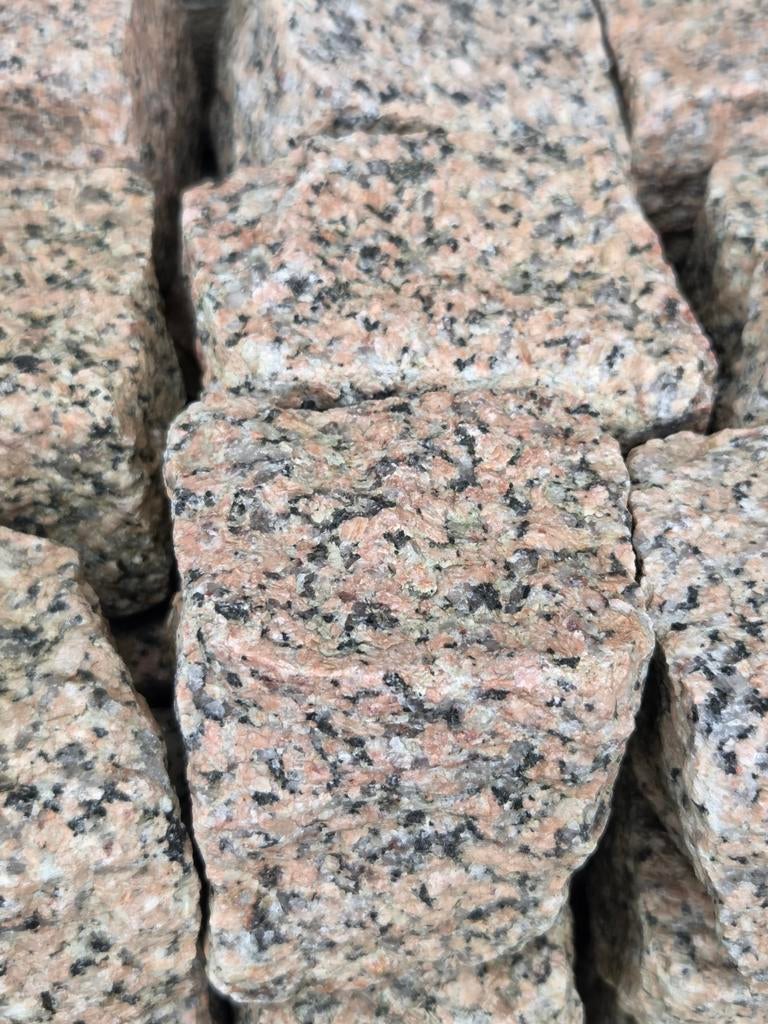 Granieten Keien 10-15cm, Tuin en Terras, Tegels en Klinkers, Ophalen, Gebruikt, Klinkers, Natuursteen