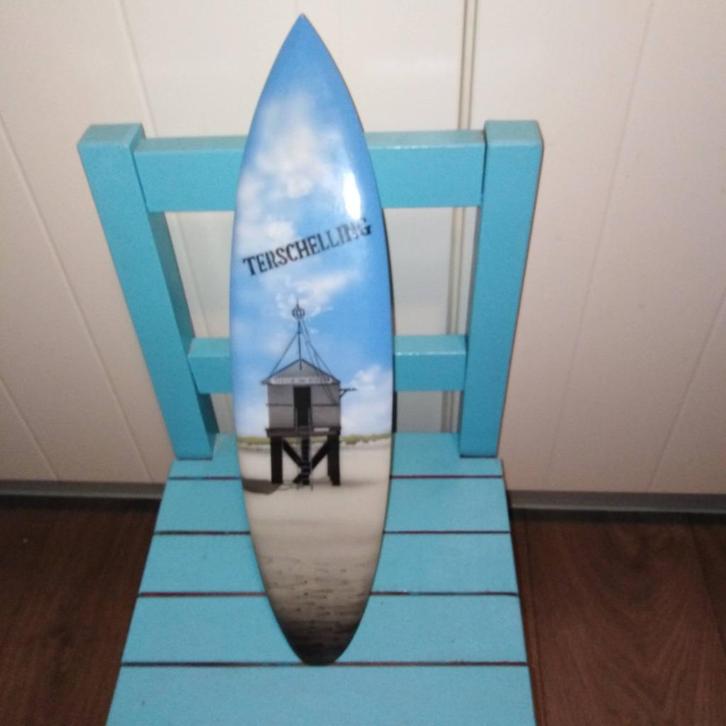 Terschelling surfplankje ter decoratie, Huis en Inrichting, Woonaccessoires | Wanddecoraties, Gebruikt, Ophalen