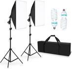 Fotostudio lampen set - 2x softbox - statief - fotolampen, Ophalen of Verzenden, Nieuw, Lamp of Flitsset