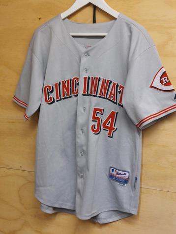 MLB Reds #54 Chapman Majestic shirt beschikbaar voor biedingen