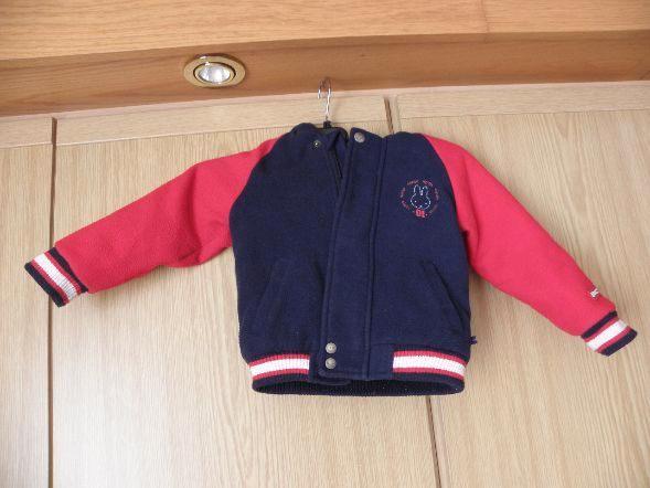 Warm blauw rood gevoerd stretch winterjasje NIJNTJE 86 goed, Kinderen en Baby's, Babykleding | Maat 86, Gebruikt, Jongetje, Jasje