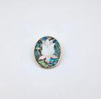 Broche / Hanger, Alpca en parelmoer, Sieraden, Tassen en Uiterlijk, Broches, Ophalen of Verzenden, Zo goed als nieuw, Zilver, Overige materialen
