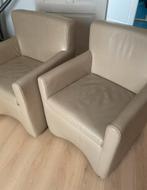 Mooie leren stoelen - 3 stuks - Ophalen!, Huis en Inrichting, Fauteuils, Gebruikt, Minder dan 75 cm, Leer, Ophalen of Verzenden