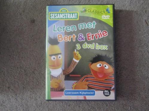 3DVDbox: Leren met Bert en Ernie, Cd's en Dvd's, Dvd's | Kinderen en Jeugd, Gebruikt, Tv fictie, Educatief, Alle leeftijden, Ophalen of Verzenden