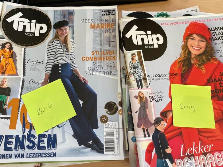 Knip tijdschriften! 2018 / 2019, Hobby en Vrije tijd, Kledingpatronen, Zo goed als nieuw, Vrouw, Knipmode, Ophalen of Verzenden