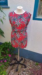 Jurk rood + palm - motief L, Ophalen, Zo goed als nieuw, Rood, Boven de knie