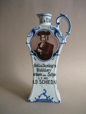 Oude reclame jenever kruik Boll & Dunlop  beschikbaar voor biedingen