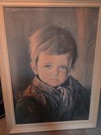 Olieverfschilderij van een jongen, Antiek en Kunst, Kunst | Schilderijen | Klassiek, Ophalen of Verzenden