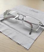 Titanium Silhouette montuur met glazen op sterkte., Gebruikt, Grijs, Bril, Ophalen