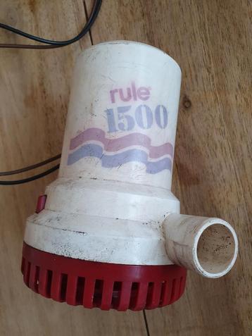Bilgepomp lenspomp Rule 1500 12V ø 165mm  beschikbaar voor biedingen