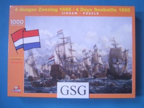 Vier daagse zeeslag 1666, 1000 st nr. code 128 (Puzzelman), Hobby en Vrije tijd, Denksport en Puzzels, Zo goed als nieuw, Legpuzzel