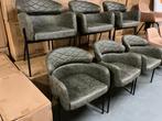 RETRO stoelen 6 stuks GROEN / NIEUW, Ophalen, Overige kleuren, Nieuw, Metaal