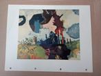 Jef Diederen offset prent jaren 60 abstract, Antiek en Kunst, Verzenden