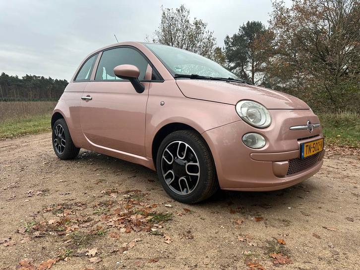 Fiat 500 1.2 C 2008 roze-gold, Auto's, Fiat, Particulier, Benzine, Euro 5, B, Hatchback, Handgeschakeld, Geïmporteerd, Overige kleuren