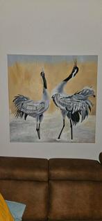schilderij Kraanvogels, Ophalen of Verzenden