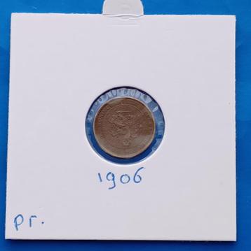 1/2 cent 1906 - Wilhelmina P    beschikbaar voor biedingen
