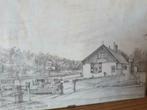 Tekening C J Dral pontje Westeinde veer Anna Paulowna Veerhu, Antiek en Kunst, Ophalen