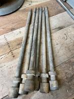 6 zware metalen pinnen of grondankers, grondpennen 70 cm, Doe-het-zelf en Verbouw, IJzerwaren en Bevestigingsmiddelen, Ophalen