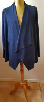 Jasje / vestje van suedine. Maat 40, Ophalen of Verzenden, Zo goed als nieuw, Maat 38/40 (M), Blauw