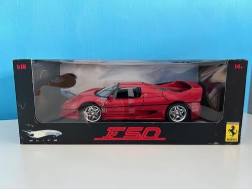 FERRARI F50 1:18 HOT WHEELS ELITE, Hobby en Vrije tijd, Modelauto's | 1:18, Nieuw, Auto, Hot Wheels, Ophalen of Verzenden