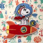 Astronaut Snoopy opstrijkplaatje badge patch embleem applica, Verzenden, Nieuw, Overige applicaties