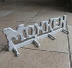 Brocante mokkenrek vintage houten rekje voor 4 bekers, Ophalen of Verzenden, Gebruikt