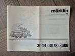 Marklin boekje van de 3044/3078/3080., Hobby en Vrije tijd, Wisselstroom, Gebruikt, Märklin, Boek, Tijdschrift of Catalogus