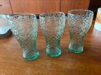 Coca Cola retro glazen groen 3 stuks, Verzamelen, Glas en Borrelglaasjes, Ophalen of Verzenden, Zo goed als nieuw, Frisdrankglas
