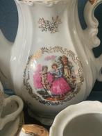 Fraai retro porseleinen  mokka koffie servies in barok stijl, Antiek en Kunst, Ophalen of Verzenden