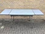 Vintage uitschuifbare formica tafel keukentafel, Ophalen, Gebruikt, Rechthoekig, 50 tot 100 cm