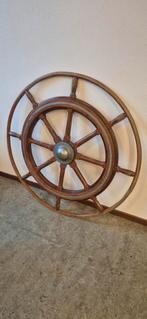Groot antiek stuurwiel, Ophalen of Verzenden, Zeilboot of Motorboot