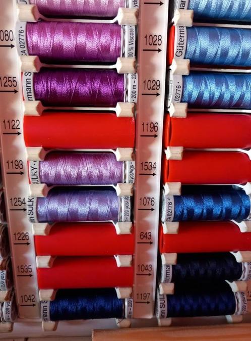 borduur garen (gutermann sulky) € 2,00 per klos, Hobby en Vrije tijd, Borduren en Borduurmachines, Nieuw, Borduurgaren of Zijde